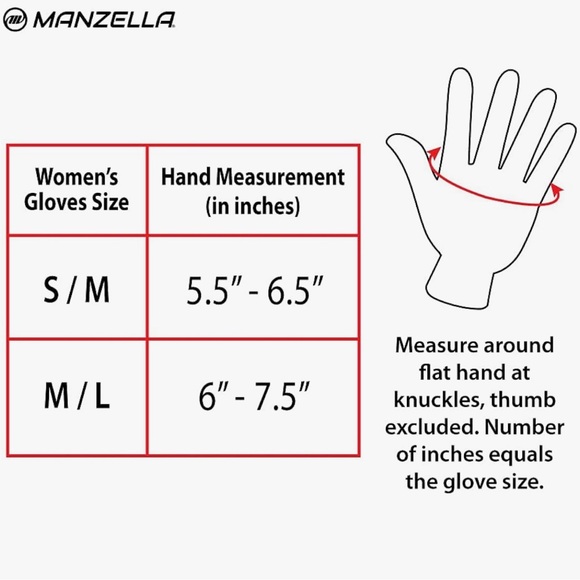 Manzella Bristol Touchtip Cold Weather Glove Touchscreen CapableGloves NWT - Picture 4 of 8